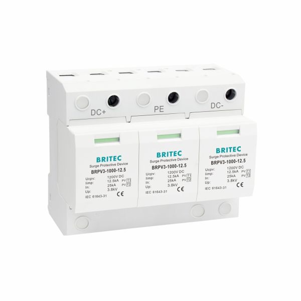BRPV3-1000-12.5 PV Surge Arrester pv surge protection 3p solar surge protection