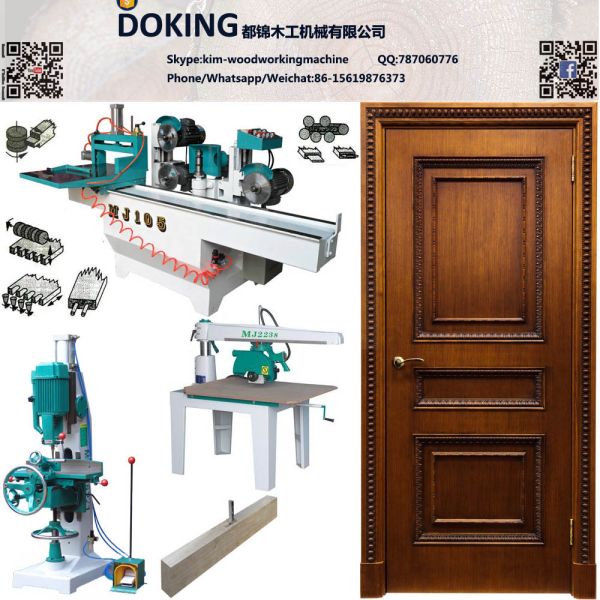 Solid wooden door production line wood door making machines