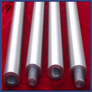 China Diameter 63mm Molybdenum Electrode With Two End Thread Of Glass Melting Furnace on sale
