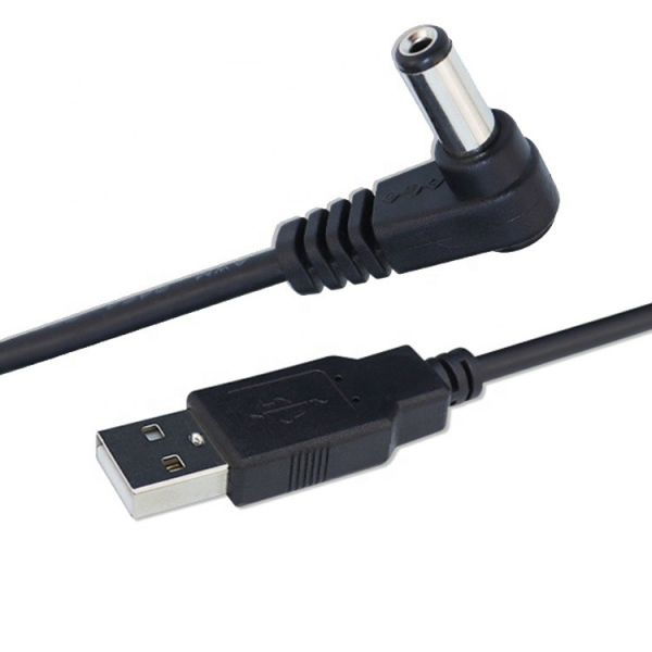 Quality 90 Degree Angle 5.5x2.1mm 5.5x2.5mm 1.35x3.5mm USB to 5V DC Jack Charging Power Cable wholesale