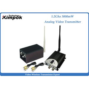 China 3000mW Long Range Broadcast Video Transmitter 1200Mhz Analog Transmitter on sale China 3000mW Long Range Broadcast Video Transmitter 1200Mhz Analog Transmitter on sale