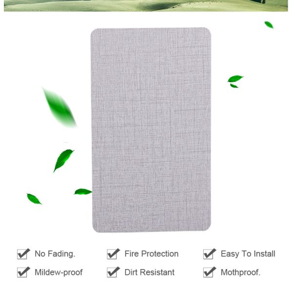 Bamboo Fiber Wallboard Wood Veneer PVC Wall Panels Anti Scratch