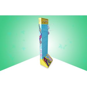 One Side Cardboard Pop Displays Stand With Plastic Hooks , Haning Disney Kids