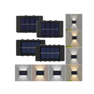 Glowing Waterproof Atmosphere Wall Light 600mah Solar LED Outdoor Decorative