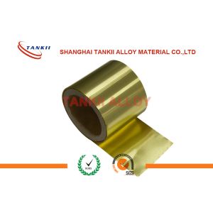 Cu Zn Alloy Flexible Copper Strip Thickness 0.01 - 2.5mm With High Strength