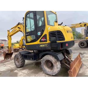 Hard Construction Mini 6T R60W-7 Used Hyundai Excavator