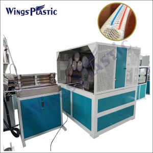 Three Layers PVC Fiber Reinforced Braiding Garde Hose Pipe Extrusion Making