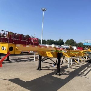 Steel Material 1/2 Axles 20ft 40ft 45ft Container Transport Steel Skeleton Semi