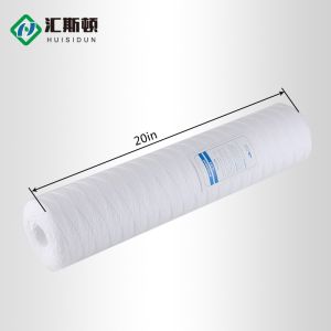 40 Inch 5 Micron PP Yarn Spiral String Wound Thread Filter Cartridge for