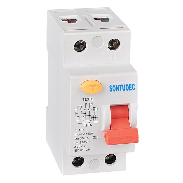 Quality IEC 61008 Plastic PA66 2P 4P RCCB Circuit Breaker wholesale