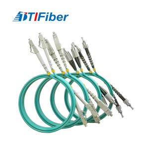 Multimode Duplex OM3 optical patch cord With 100G Data Transfer