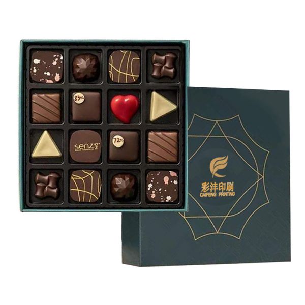 Environmental Custom Order Accepted Empty Chocolate Box with Eco-Friendly Paper