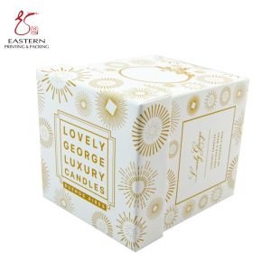OEM CMYK Printed Matte Luxury Candle Packaging Box Handmade