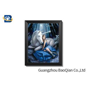 30 X 40 Cm 3D Lenticular Pictures With PS Frame / Custom Lenticular Printing