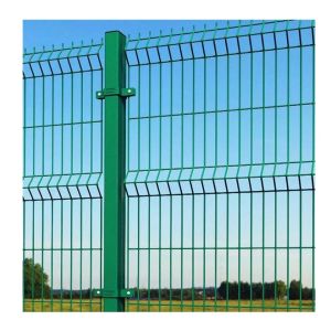 Garden Security 3D Curved Iron Wire Mesh Fence with Peach Shape Post and Easy