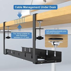 Wire Mesh Cable Tray for Desk Retractable and Perforated for Easy Cable