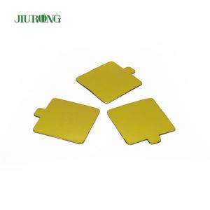 Reusable MDF Gold Rectangle Cake Board Disposable 100*65mm Greaseproof