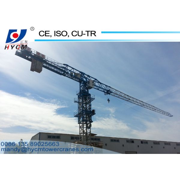 Hydraulic 55m Boom QTZ80(PT5515) 6ton Self Erecting Topless Tower Crane with