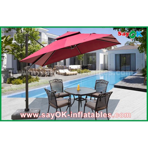 Camping Canopy Tent Custom Print 300cm Banana Hanging Sun Beach Umbrella For Outdoor Garden