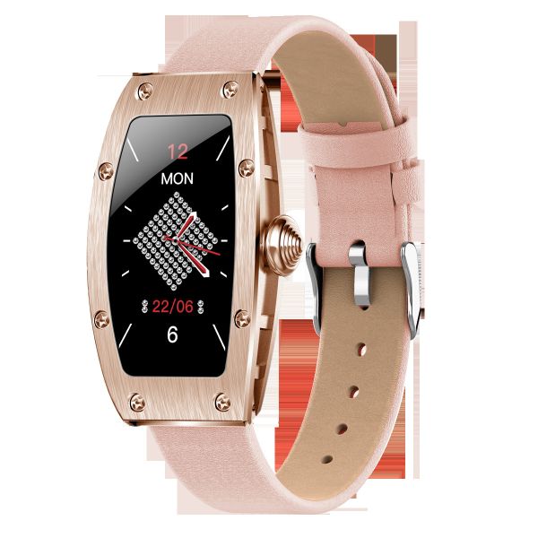 Quality ROHS HRS3300 1.69 Inch Ladies Smart Bracelet With Rose Gold Strap wholesale