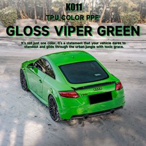 China K011 Gloss Viper Green TPU Color Car Paint Protection Film Adhesive Vinyl Car Wrap on sale