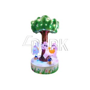 Tree Carousel 3 Players Horse Kiddie Rides Coin Operated