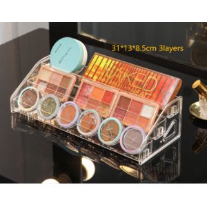Multiple Layers Clear PS Acrylic Makeup Box Display Cosmetic Box Organizer