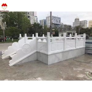 FOB/CNF Delivery Terms White Marble Handrail Porch Balcony Railing Balustrade