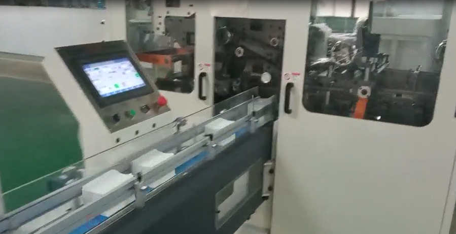 Ldpe 90 Packs / Min Facial Tissue Wrapping Machine 380v For Toilet Paper