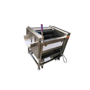 Commercial 1000mm Brush Cassava Washing And Peeling Machine 300kgs/h