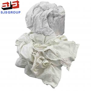 Cheap Marine Cleaning Strong Water Absorbency 10kg 100 Cotton White T Shirt Rags for sale