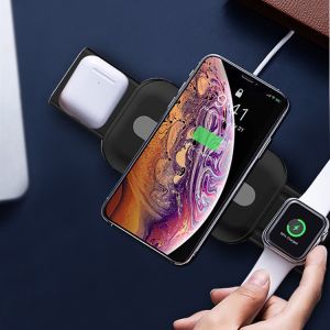 QI 3 In 1 Extendable Wireless 10w Fast Charging Pad