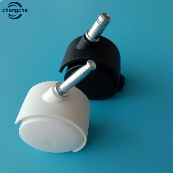 Wear Resistence PVC Rubber Swivel Castor Wheels Threaded Stem Castors 50mm