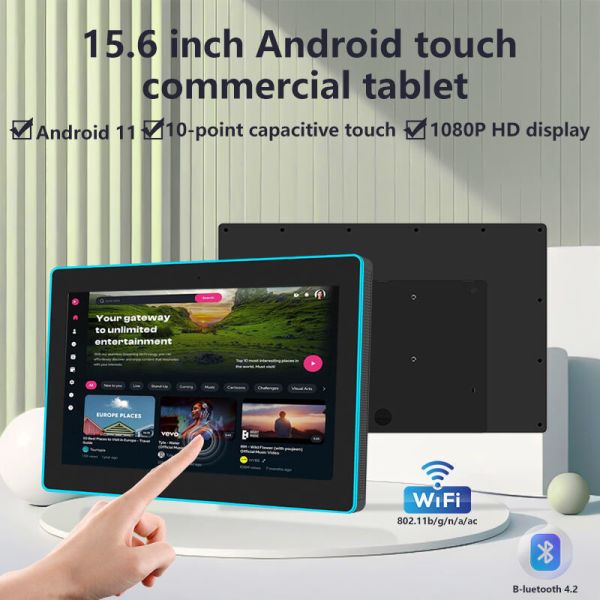 15.6Inch RK3566 NFC POE Power Tablet PC Wall Mounted Meeting Android Tablet With