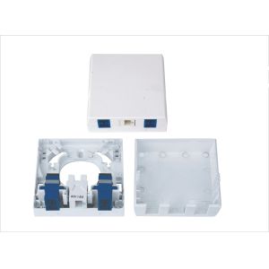 Fiber Optic Termination Wall Socket Single Family Unit For RJ45 And SC 86Type