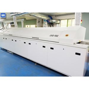 PLC PC 10 Zones SMT Reflow Oven Machine Lead Free Assembly Line