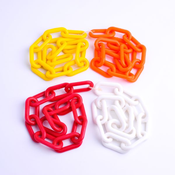 Quality Red / White Plastic Barrier Chain Recyclable PE Warning Chain wholesale