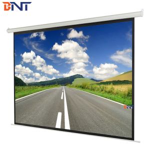 Electric Motorized Projector Screen 120 Inch , 4 3 Format Remote Projector