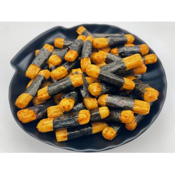 Crispy Rice Cracker Puffed Food Japanese Seaweed Rice Roll Bar Snacks