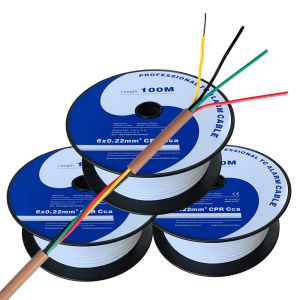 Shield Al/Foil 4 6 8 Cores 24AWG Fire Resistant LSF Insulation Security Cable