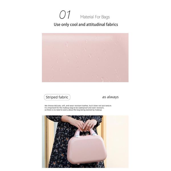 (998)14 "suitcase Makeup box bag Portable cosmetic case/can be attached to a suitcase trolley/can be used in multiple scenarios/easy to carry