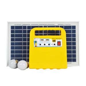 10W Home Portable Solar Lighting System With LED Bulb