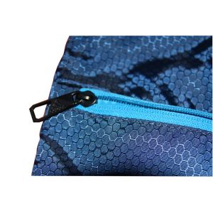 Shopping Fabric Carrier Bags Water Proof Black PU Base With Nylon Hanger