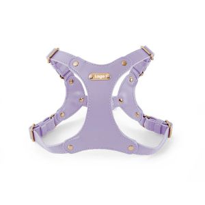 Nice Quality Vest Style Soft Leather Anti-Break Pet Harness Sets Multi- color