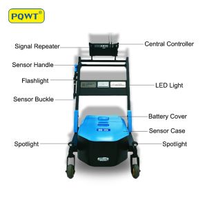 Cheap 15M Smart Water Pipeline Leakage Detection Trolley 9m Deep PQWT LDC for sale