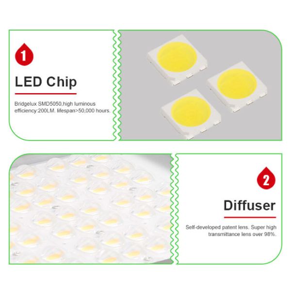 Outdoor High Lumen Led Street Light 150W 200W Optical Lens Design With Large Sales