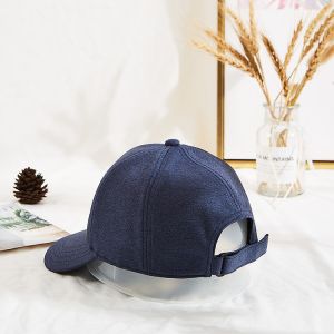 3 1/8" Crown High Knitted Fabric Baseball Cap Custom MM Logo