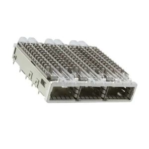 TE 2057042-2 QSFP+ 1x3 Cage with Heat Sink Connector Press-Fit Included