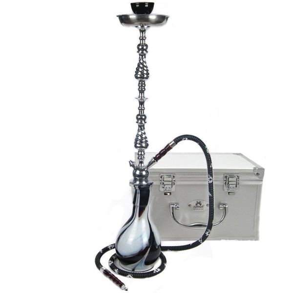 Elegant carrying storage aluminum case for hookah and shisha