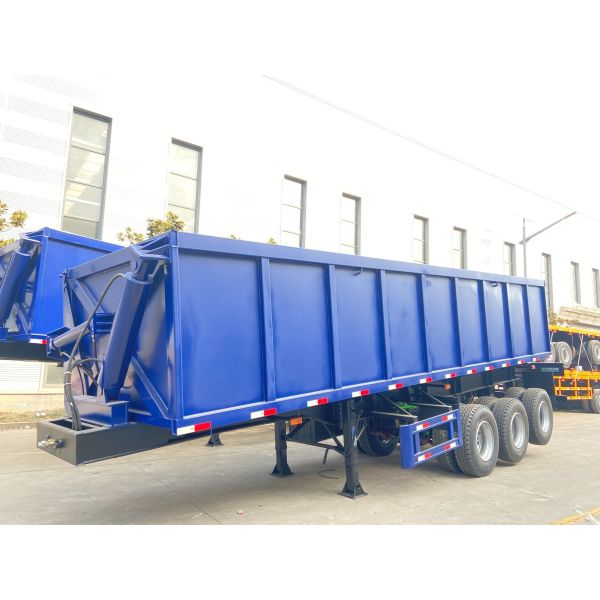 Quality 3 Axle Transport Dump Trailer Tractor Tipper Dumper Trailer with Jost E100 Landing Gear wholesale